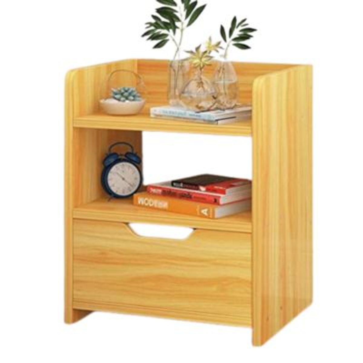 GENERICO - Velador Moderno Ramírez 1 Cajón 1 compartimiento R&R MUEBLES