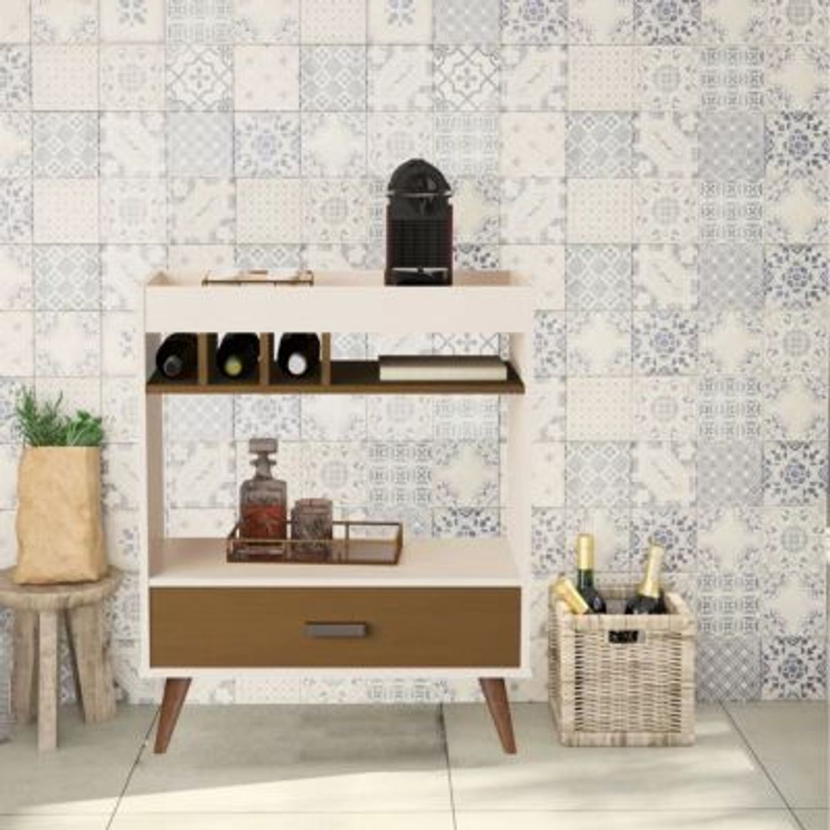 GENERICO - Mueble de Bar Vintage David Blanco R&R MUEBLES