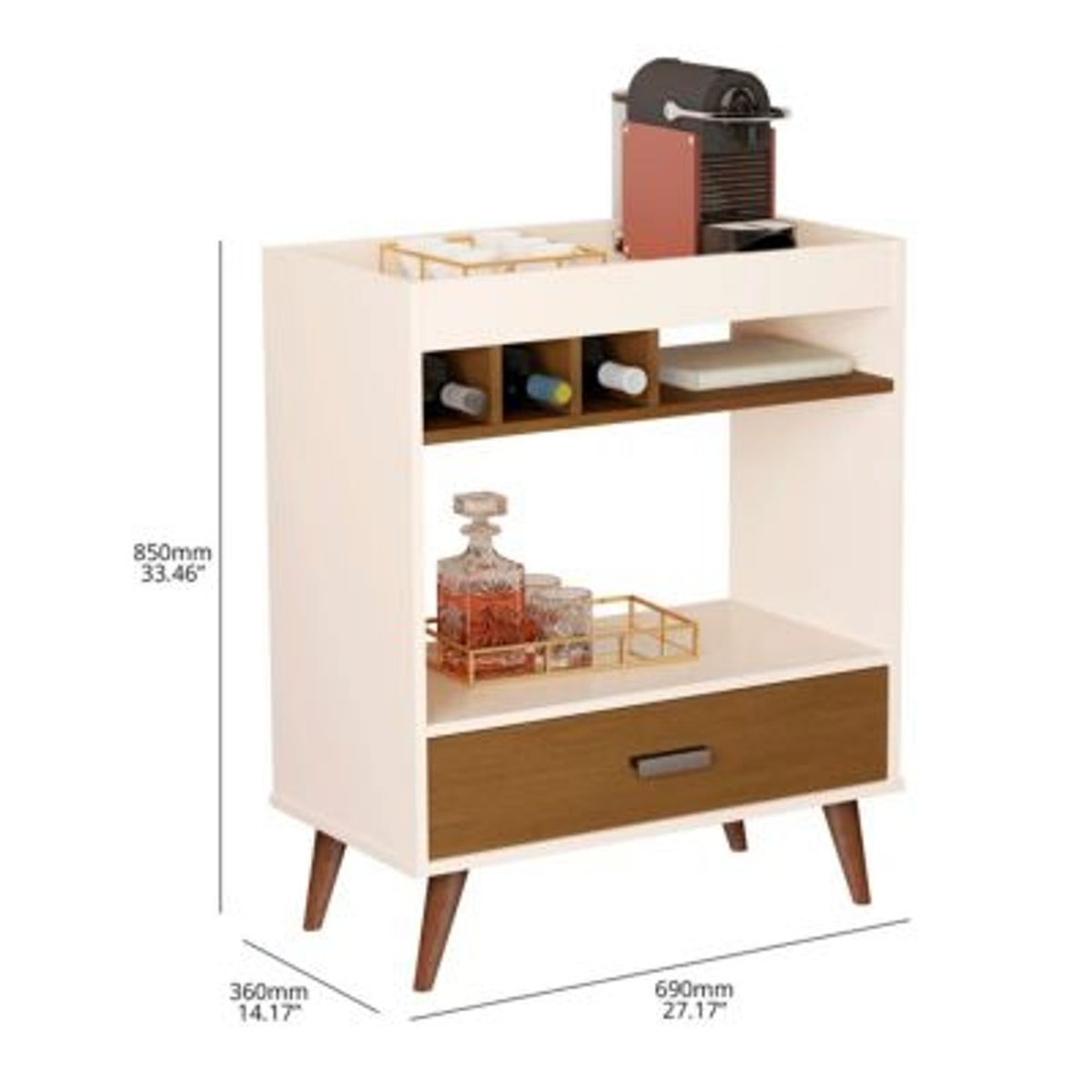 GENERICO - Mueble de Bar Vintage David Blanco R&R MUEBLES