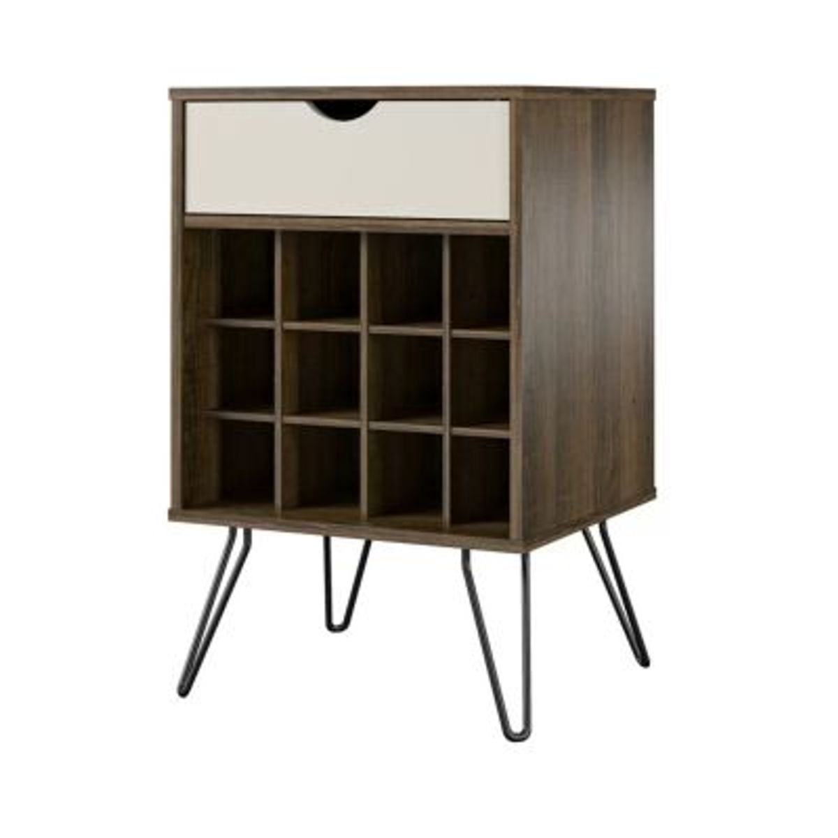 GENERICO - Mueble de Bar Moderno Soa MarrónBlanco R&R MUEBLES