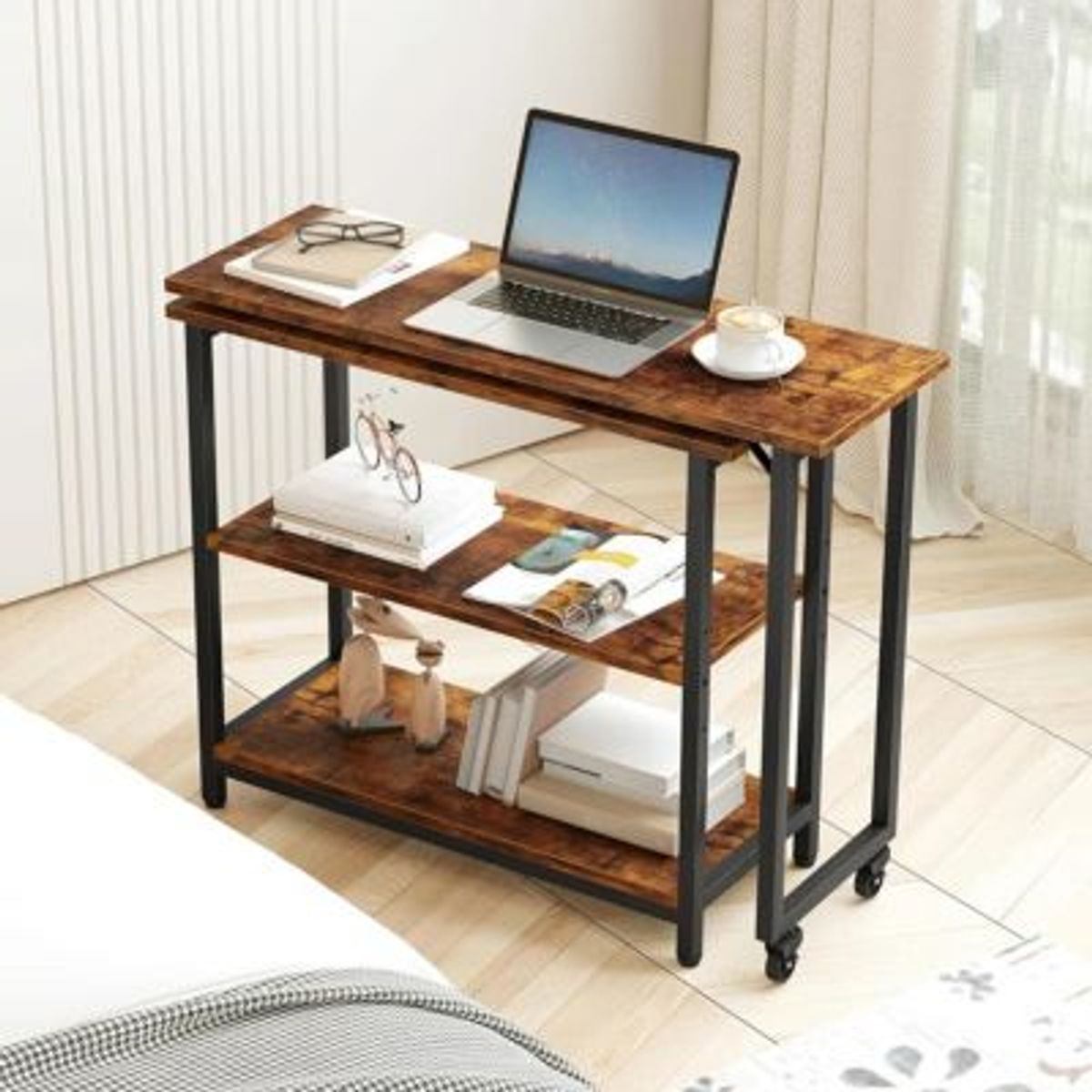 GENERICO - Escritorio Plegable Hitomy MarrónNegro R&R MUEBLES