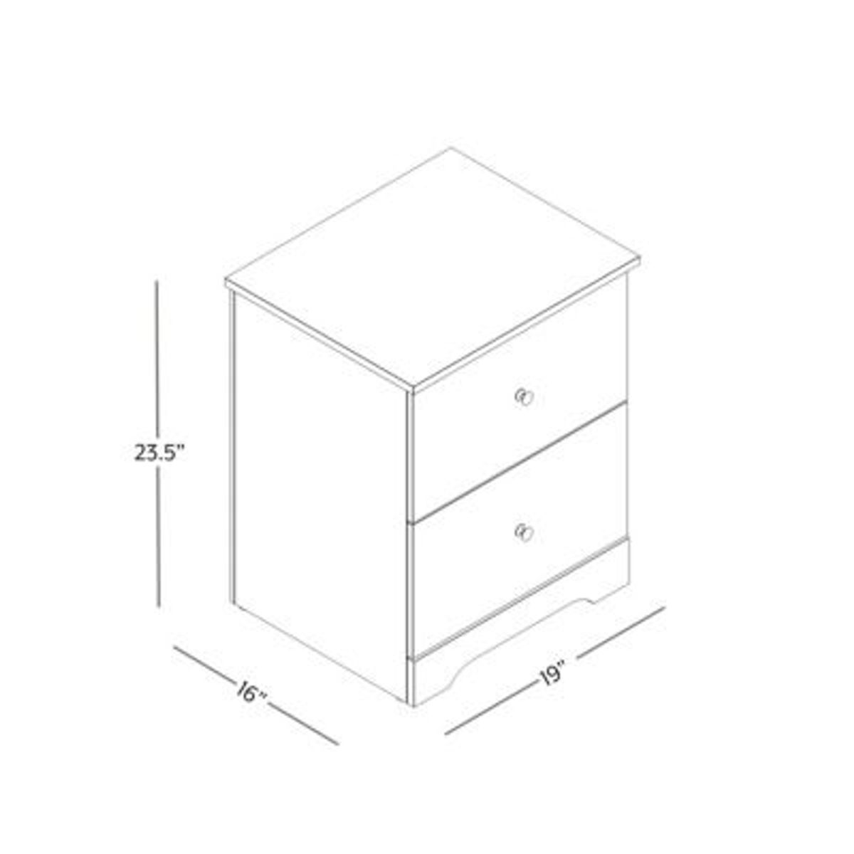 GENERICO - PACK X 2 Veladores Mesa de Noche Didi Negro R&R MUEBLES
