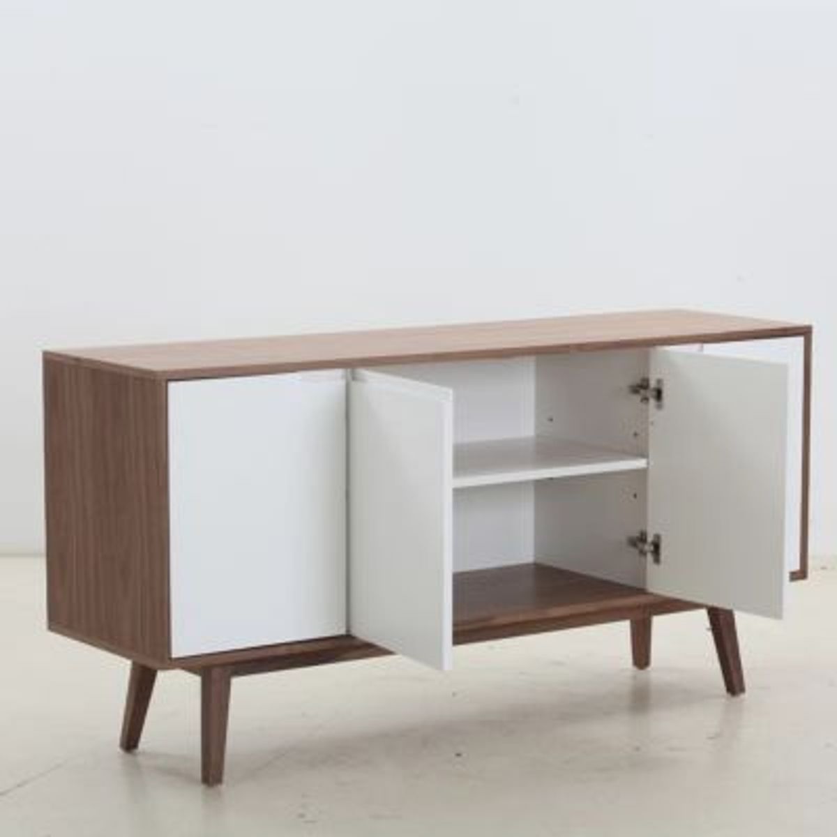 R&R MUEBLES - Aparador Moderno Susana MarrónBlanco R&R MUEBLES