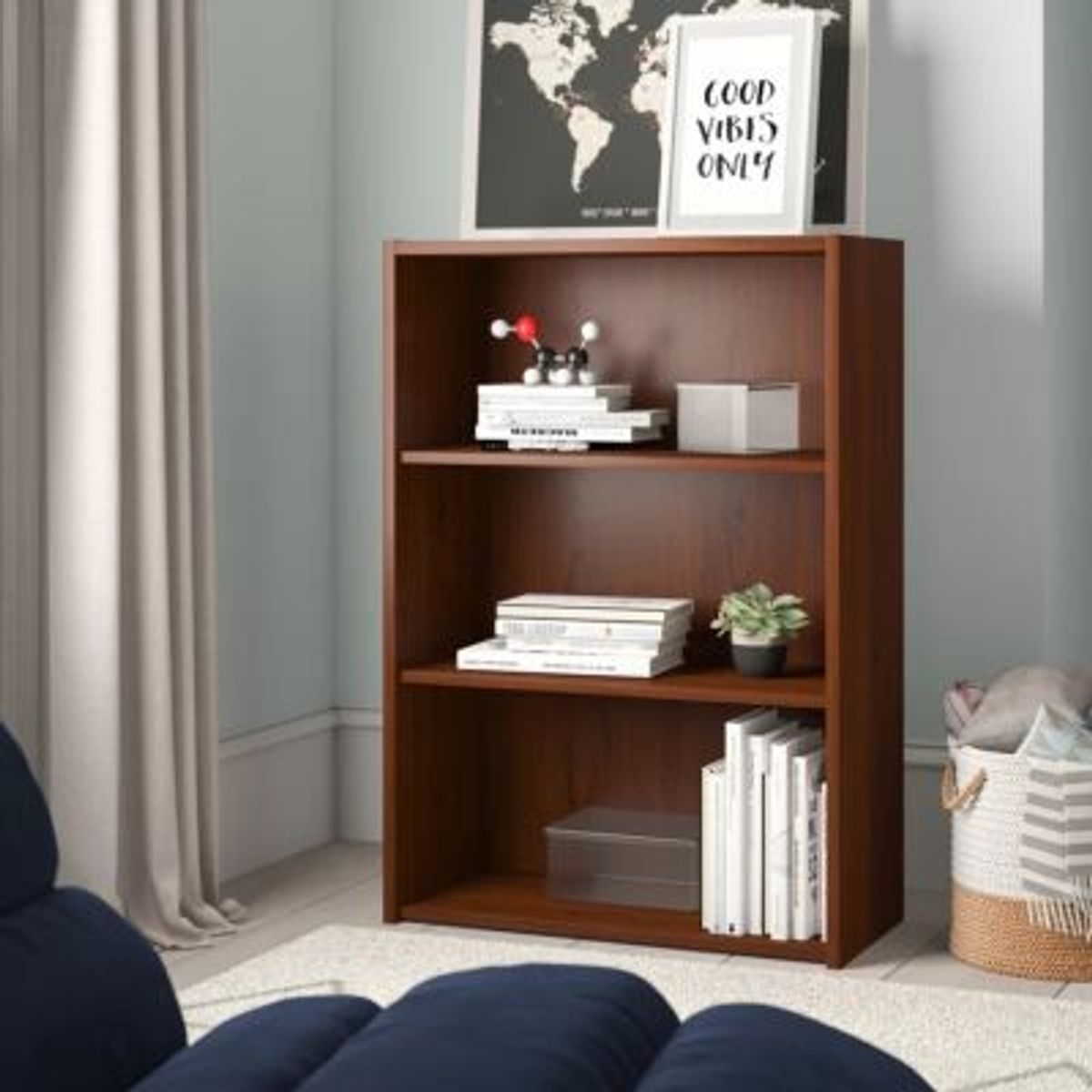 GENERICO - Estante Librero Moderno Raffo Marrón R&R MUEBLES