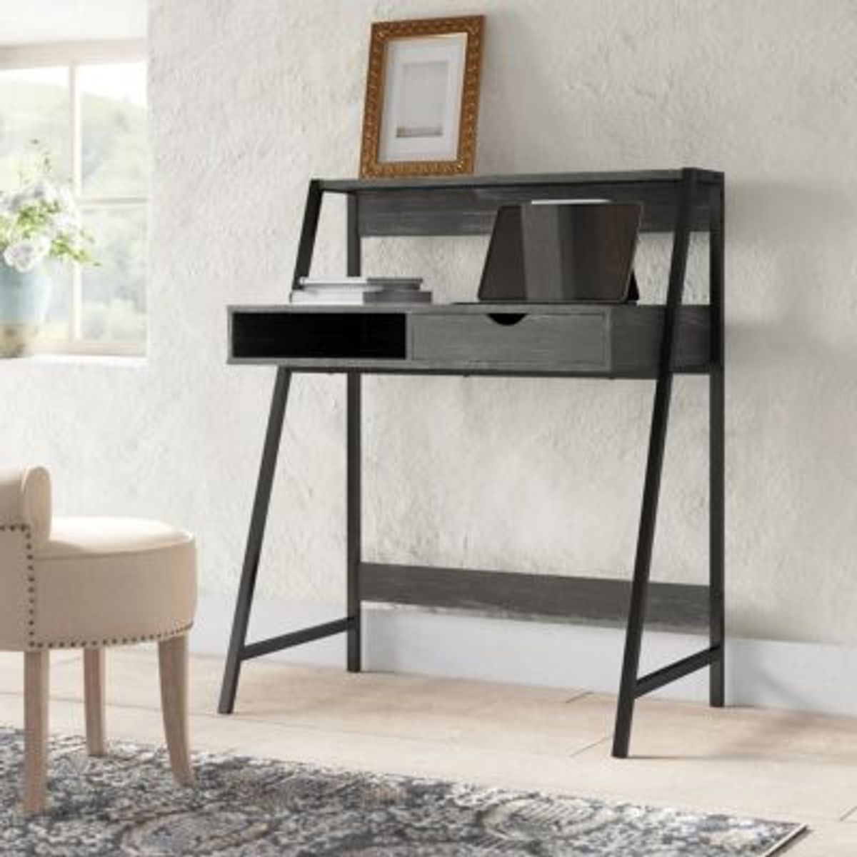 GENERICO - Escritorio Moderno Mizu Negro R&R MUEBLES