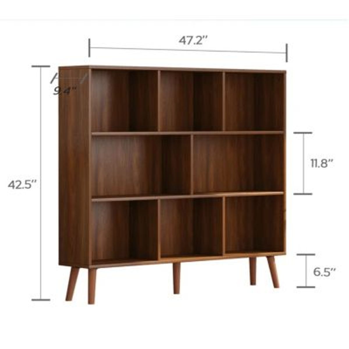 GENERICO - Estante Librero Vintage Velarde Marrón R&R MUEBLES