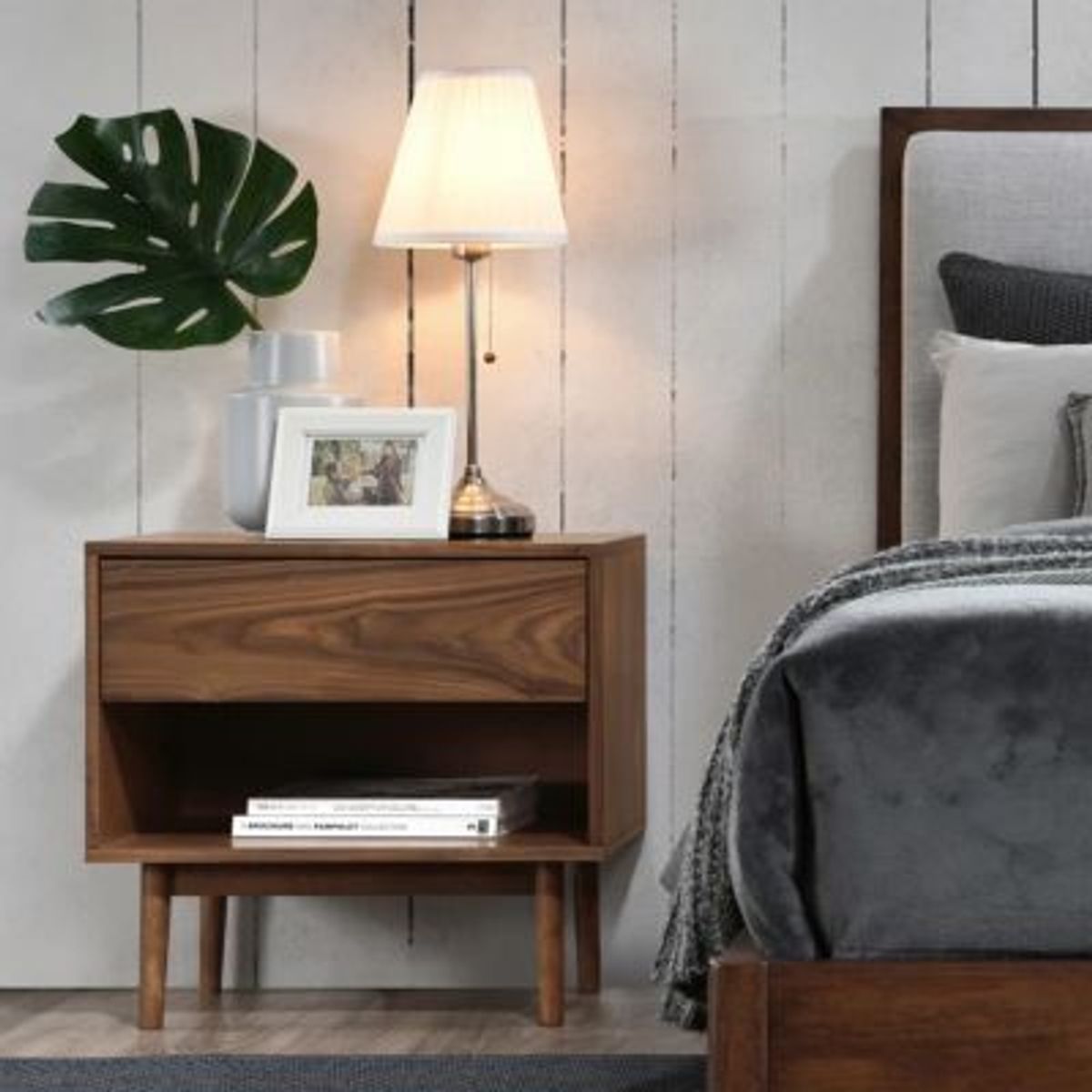 GENERICO - Velador Mesa de Noche Merly Marrón R&R MUEBLES