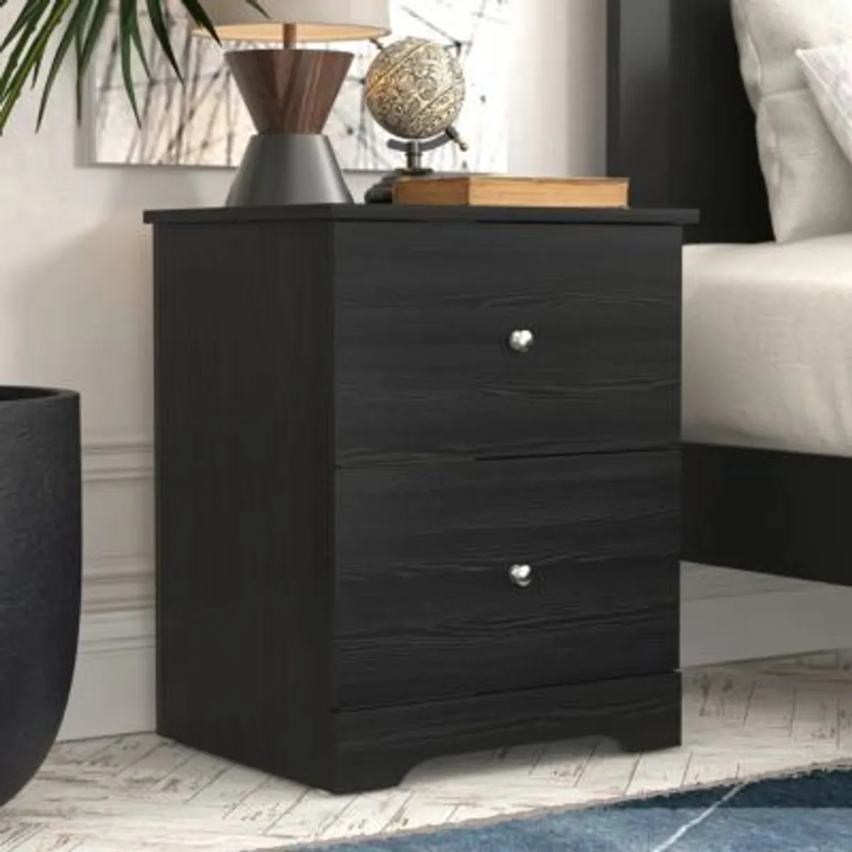 GENERICO - Velador Mesa de Noche Didi Negro R&R MUEBLES