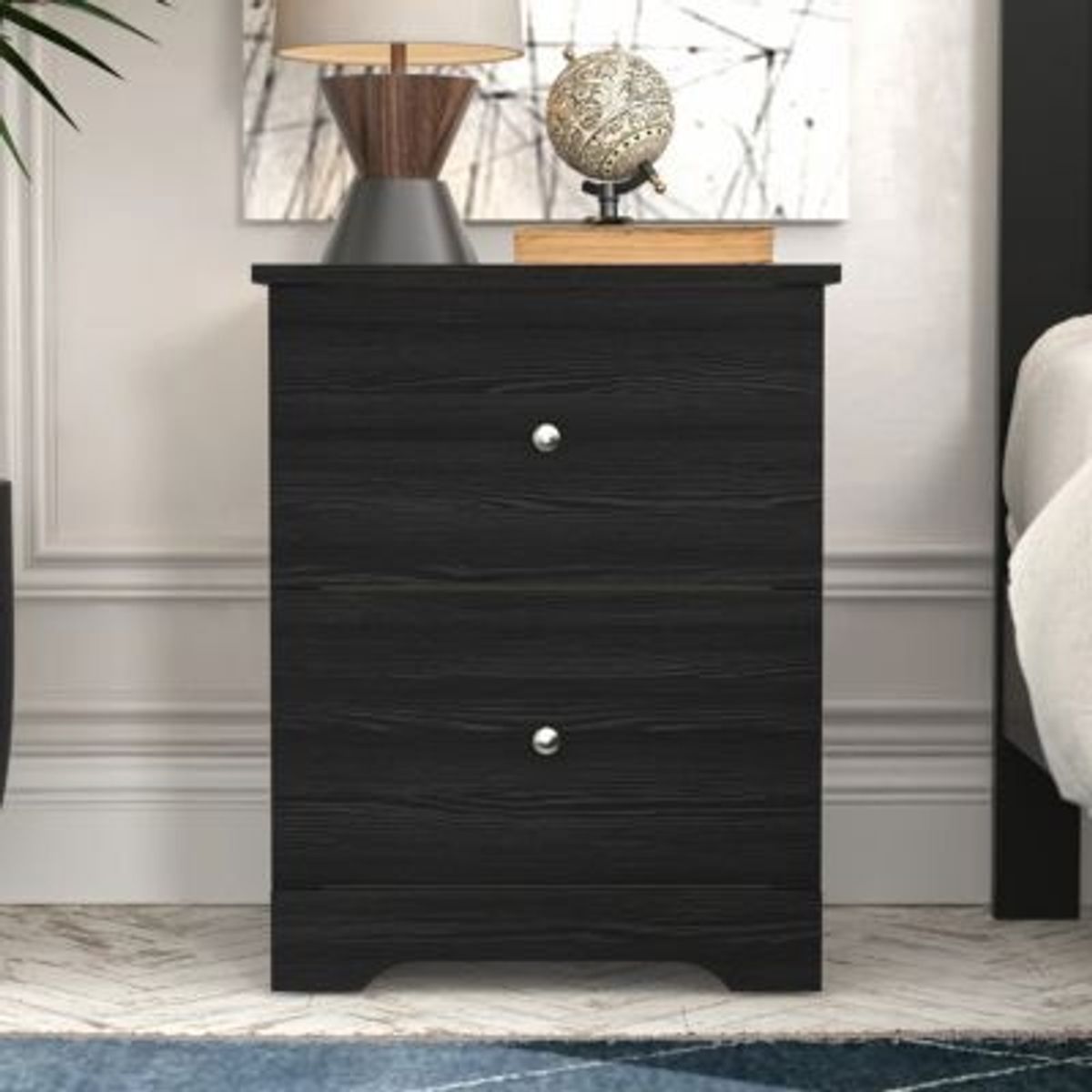 GENERICO - Velador Mesa de Noche Didi Negro R&R MUEBLES