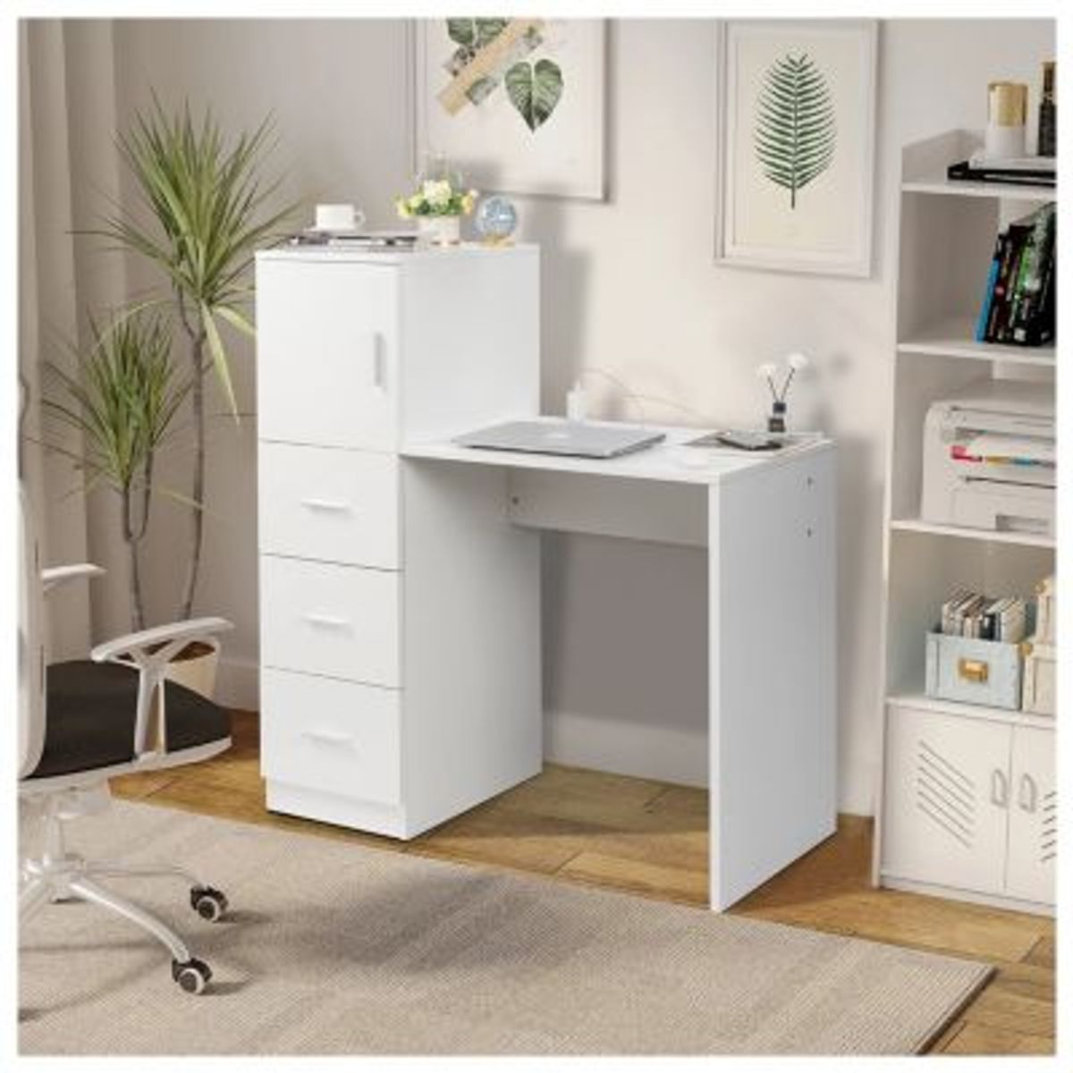 GENERICO - Escritorio Moderno Grecia Blanco R&R MUEBLES