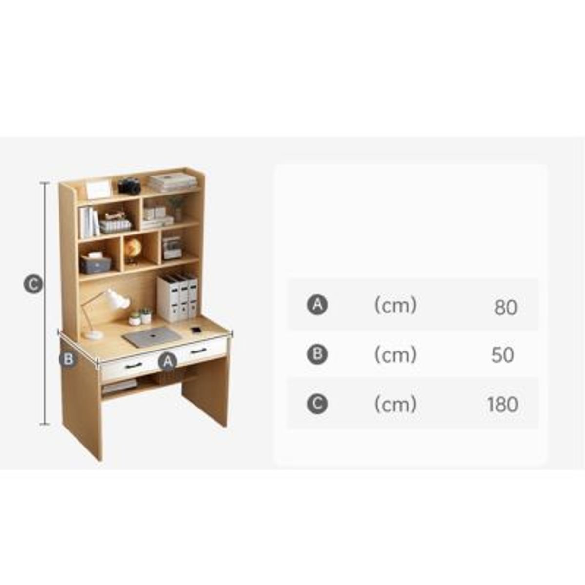 GENERICO - Escritorio Moderno Soto Alto 180 cm R&R MUEBLES