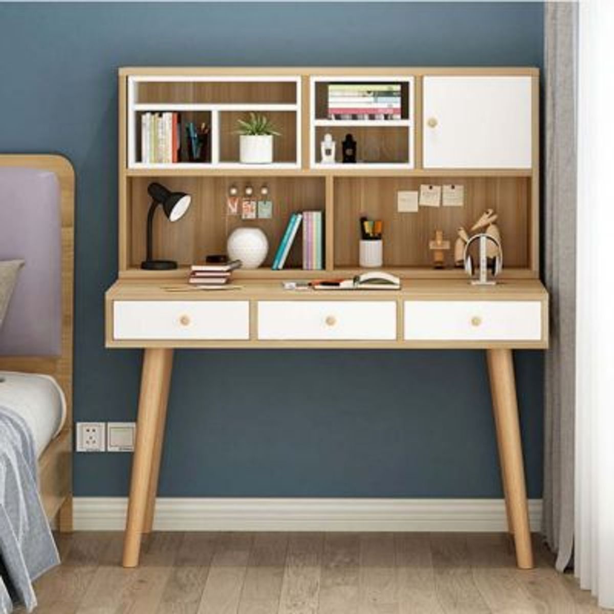 GENERICO - Escritorio Vintage Juanji Marrón Claro R&R MUEBLES