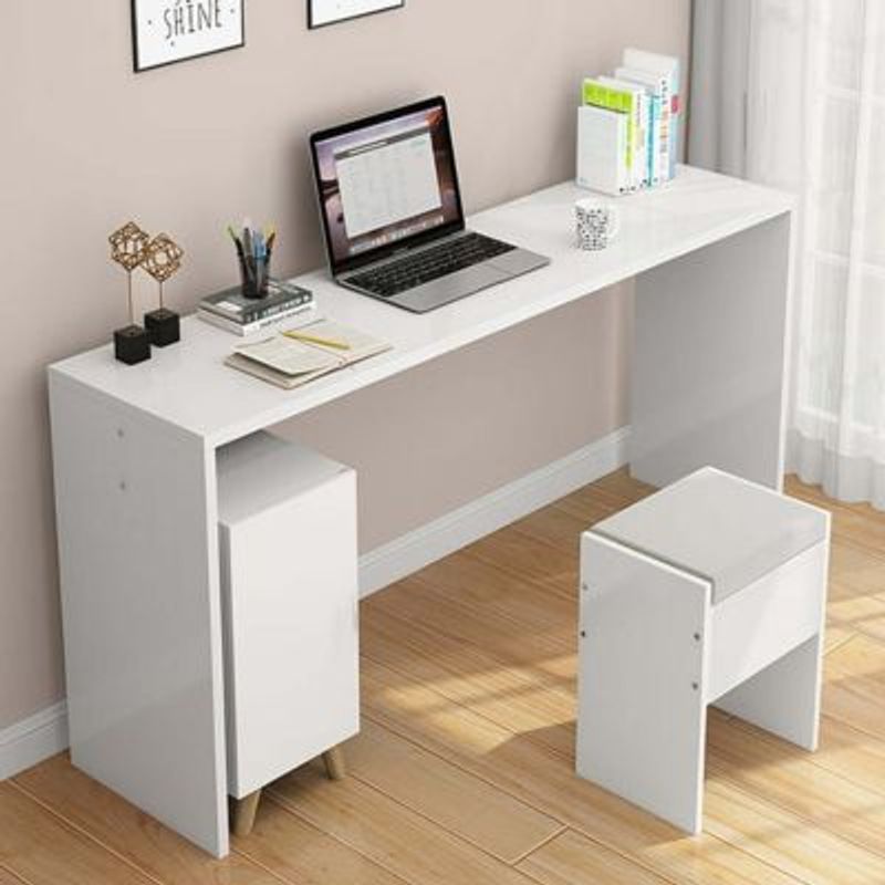 GENERICO - Escritorio Moderno con Banqueta June Blanco R&R MUEBLES