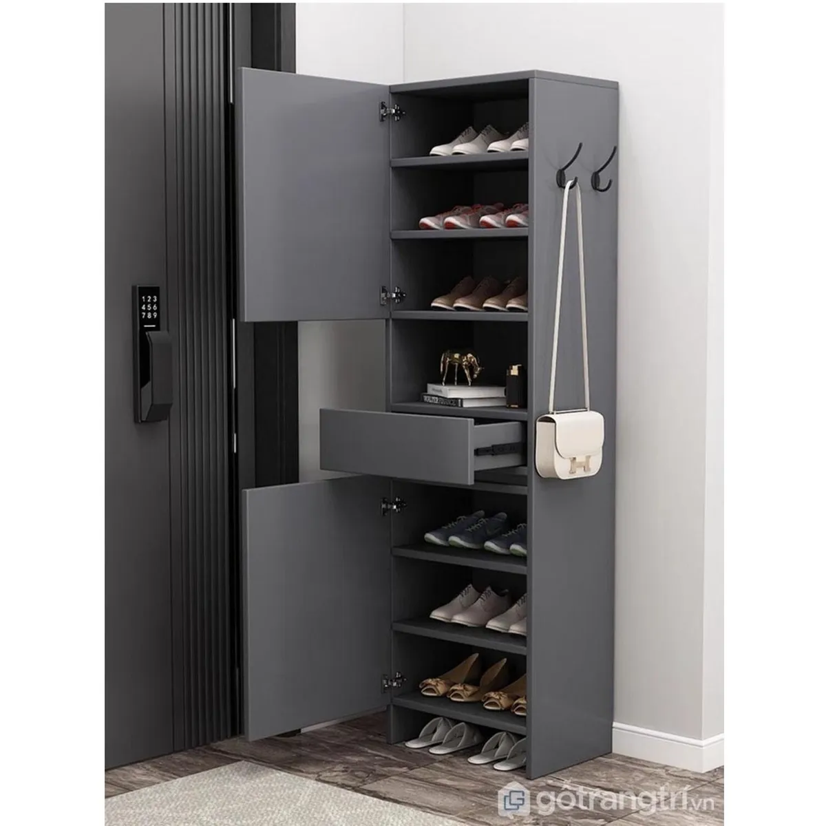 GENERICO - Zapatera Moderna Zenda Alto 180cm R&R MUEBLES