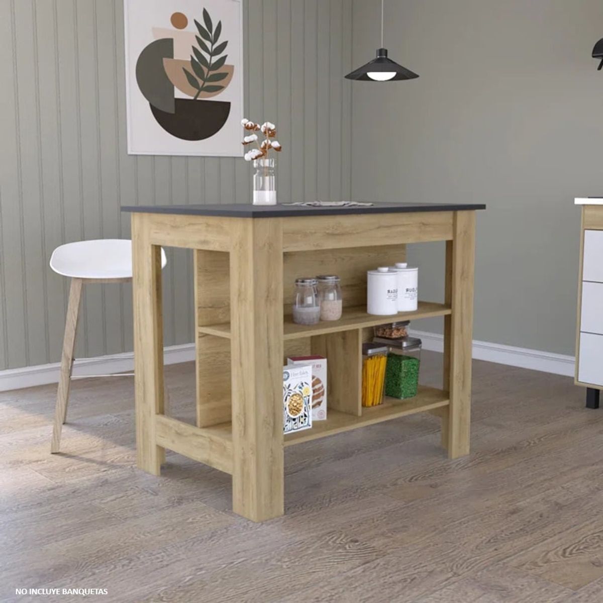 GENERICO - Isla Comedor Moderno Sato Marron R&R MUEBLES