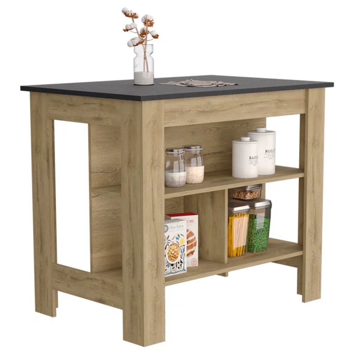 GENERICO - Isla Comedor Moderno Sato Marron R&R MUEBLES