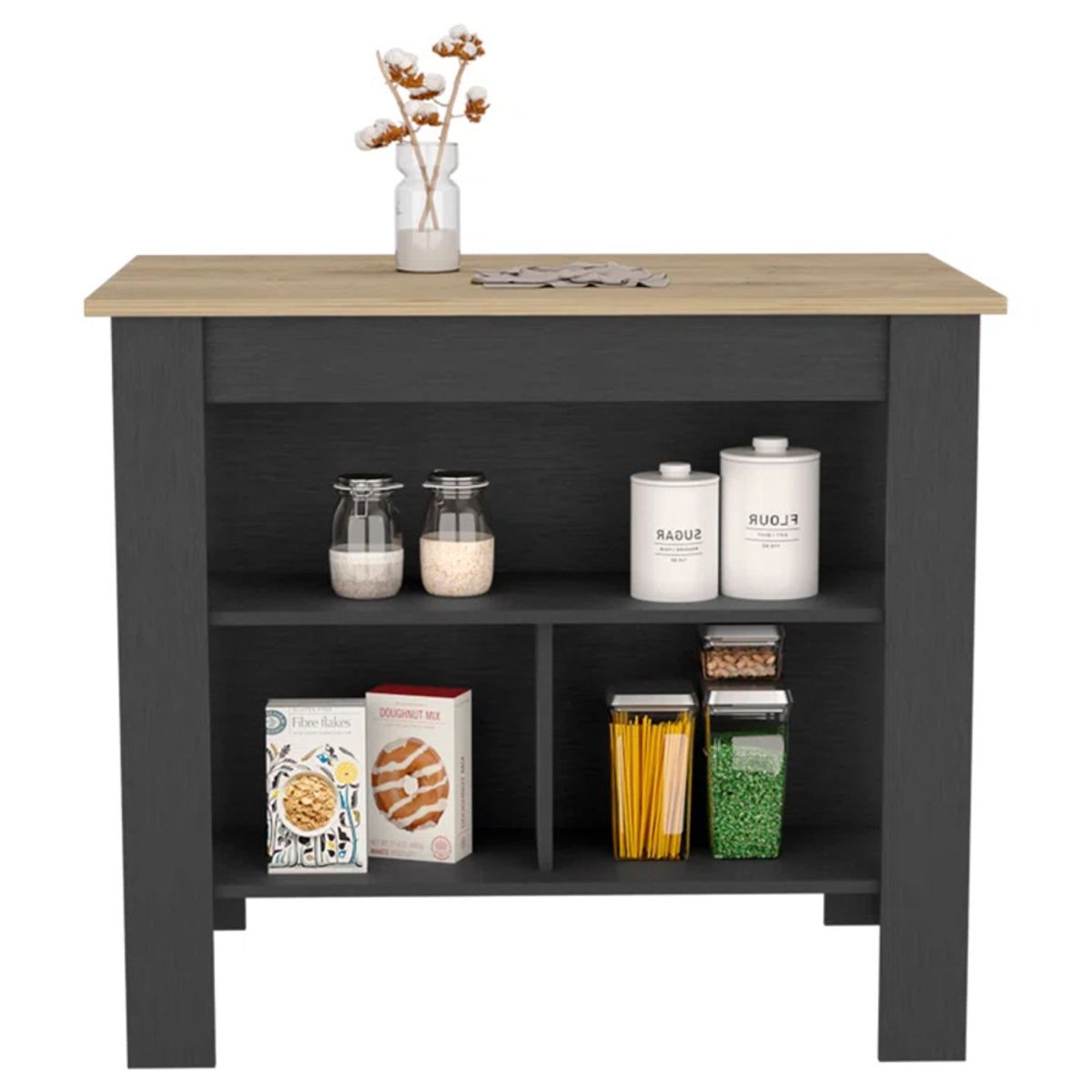 GENERICO - Isla Comedor Moderno Sato Negro R&R MUEBLES