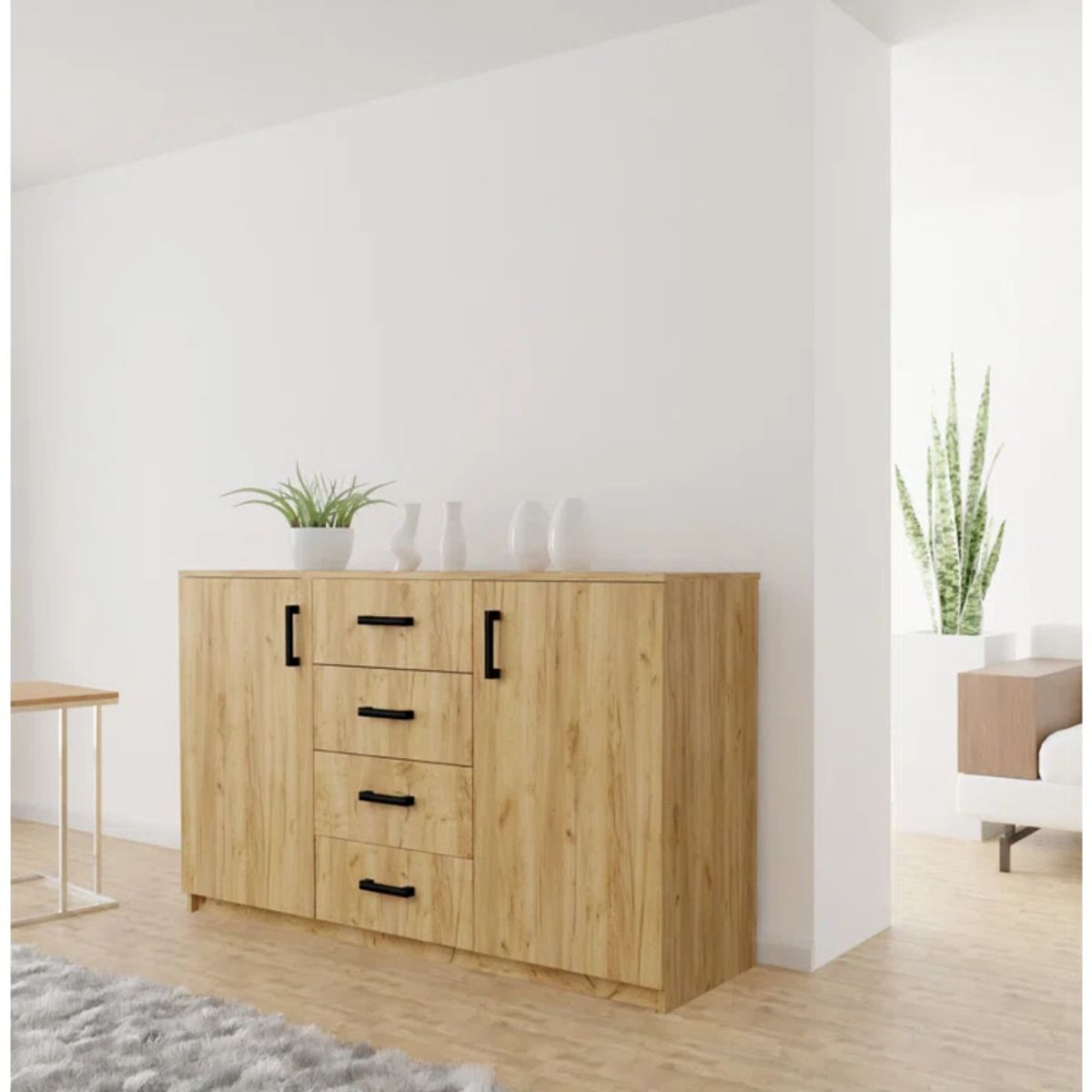 R&R MUEBLES - Aparador Moderno Blossom Duna R&R MUEBLES