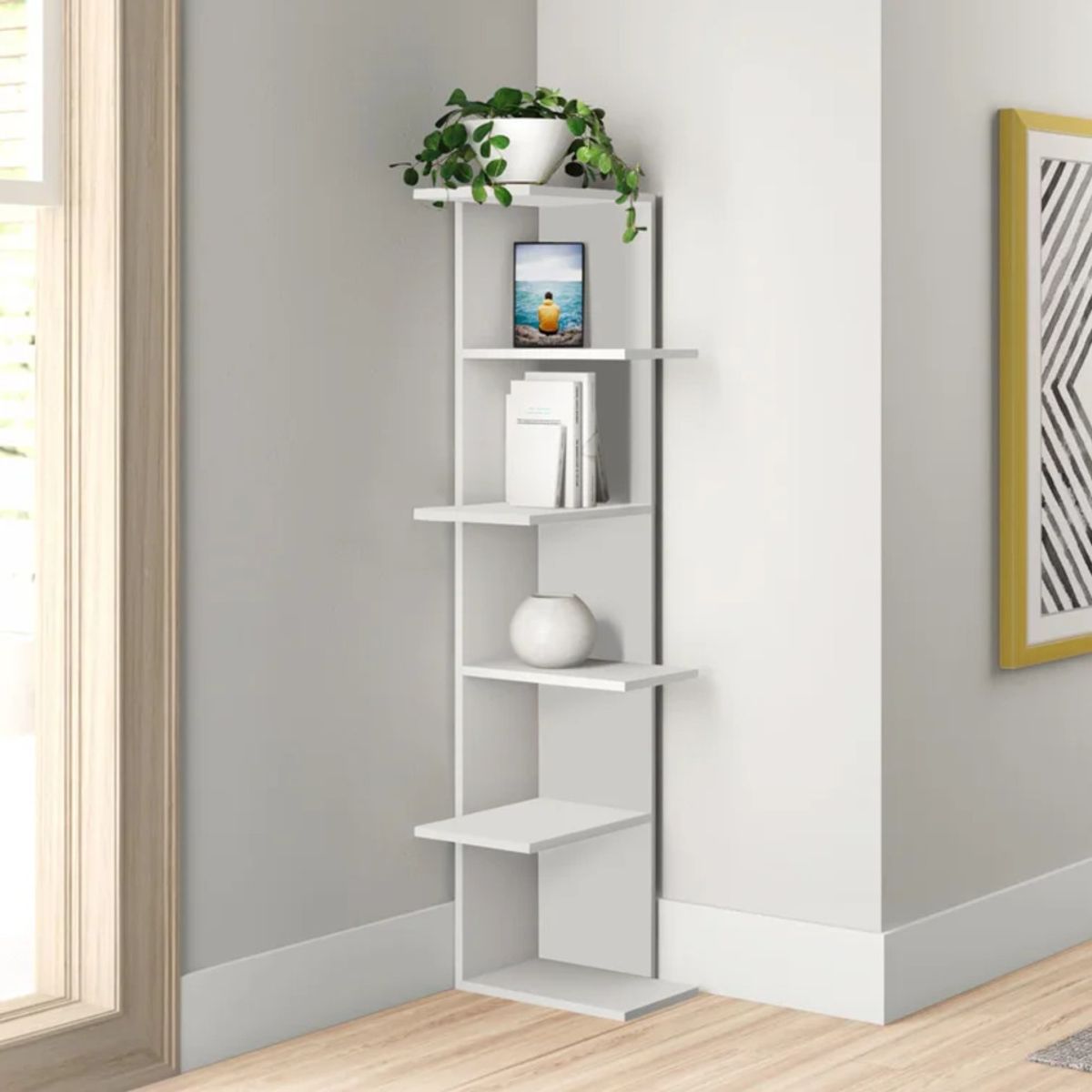 GENERICO - Estante Moderno Neferia Blanco R&R MUEBLES