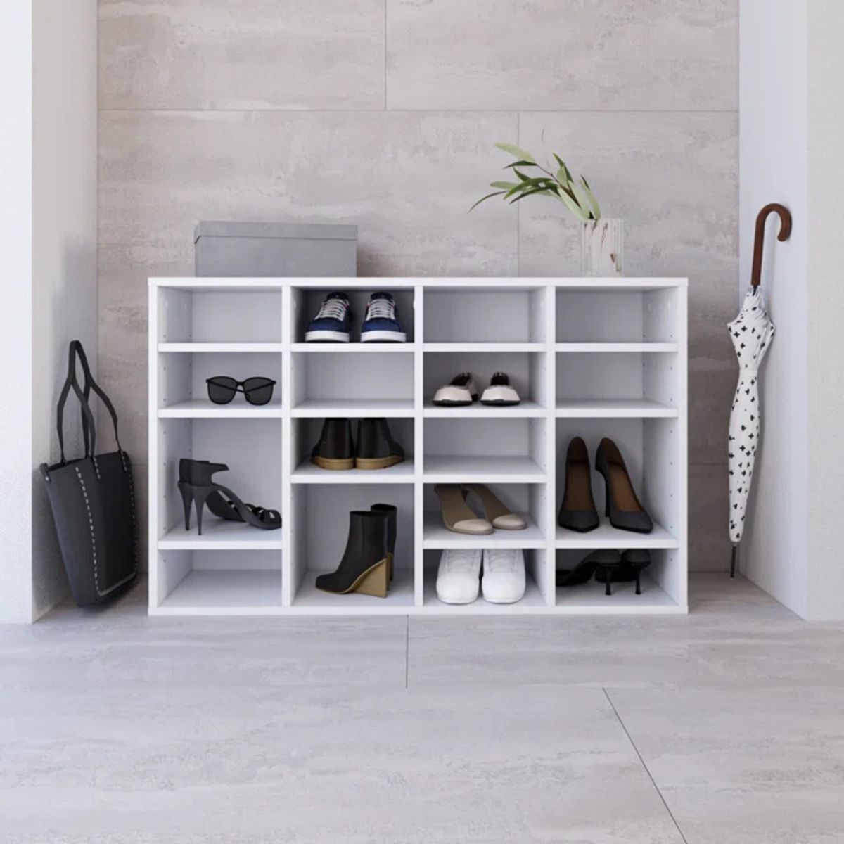 GENERICO - Zapatera Moderna Miria Blanco R&R MUEBLES