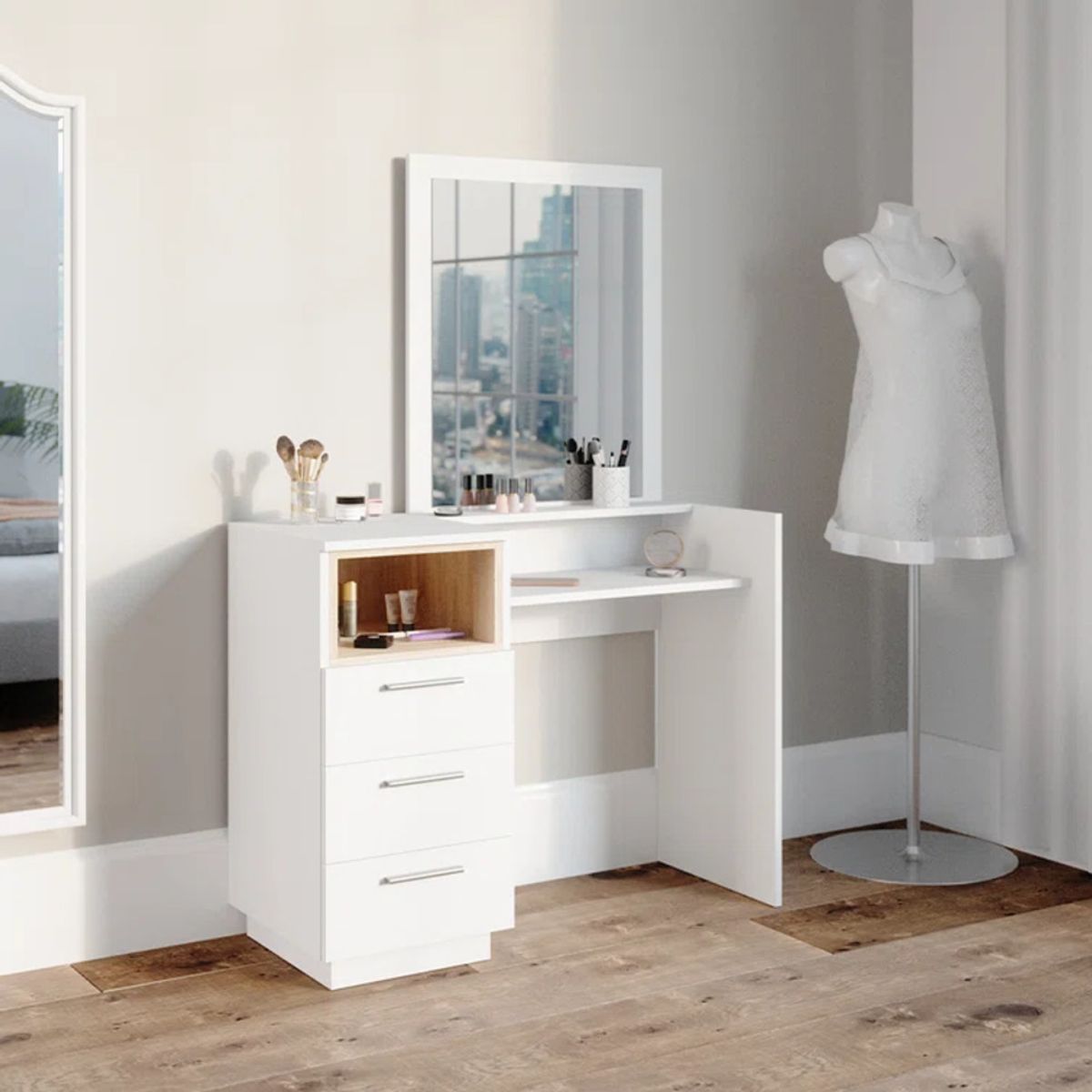 GENERICO - Tocador Moderno Kimishima Blanco R&R MUEBLES