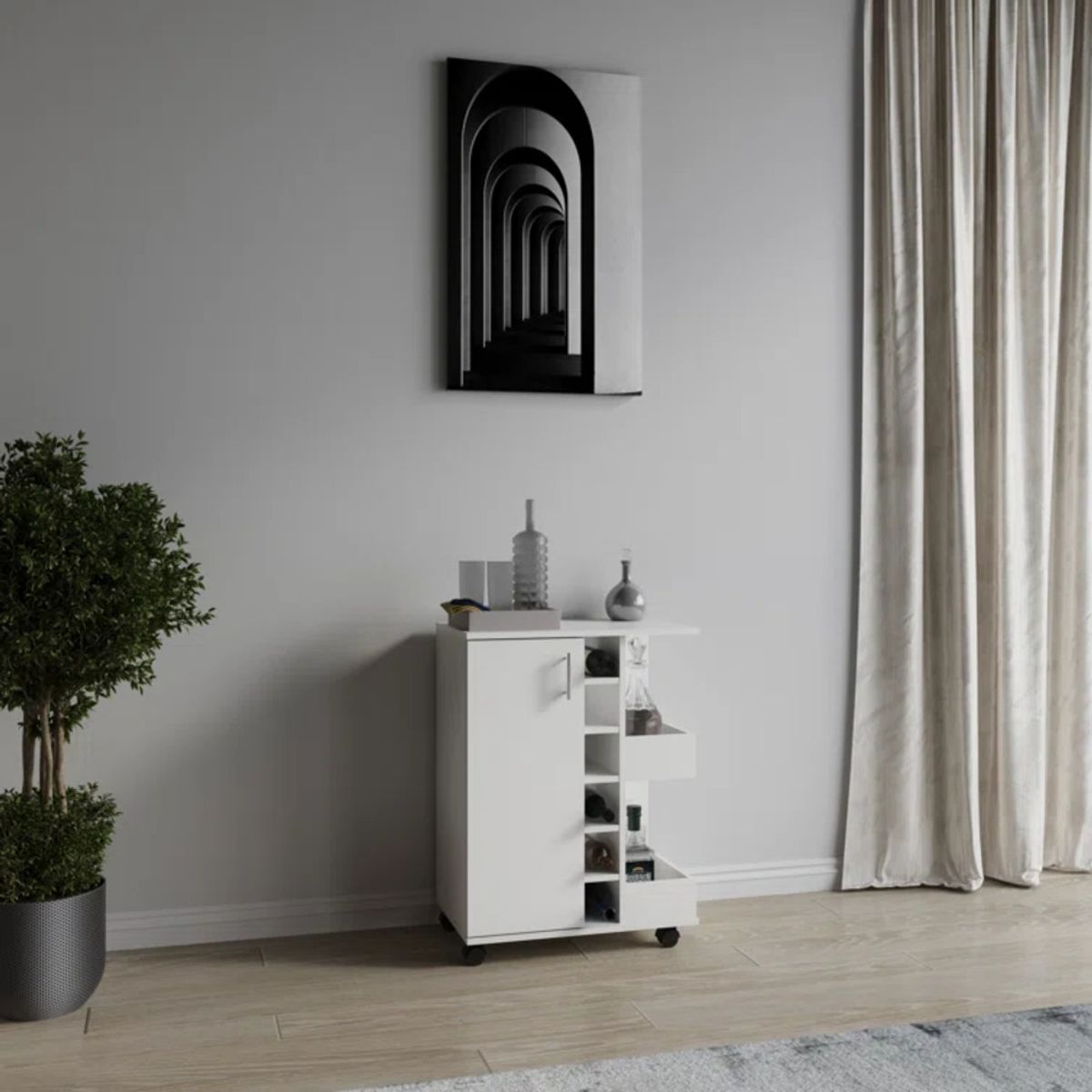 R&R MUEBLES - Mueble de Cocina Moderno Kuse Blanco R&R MUEBLES