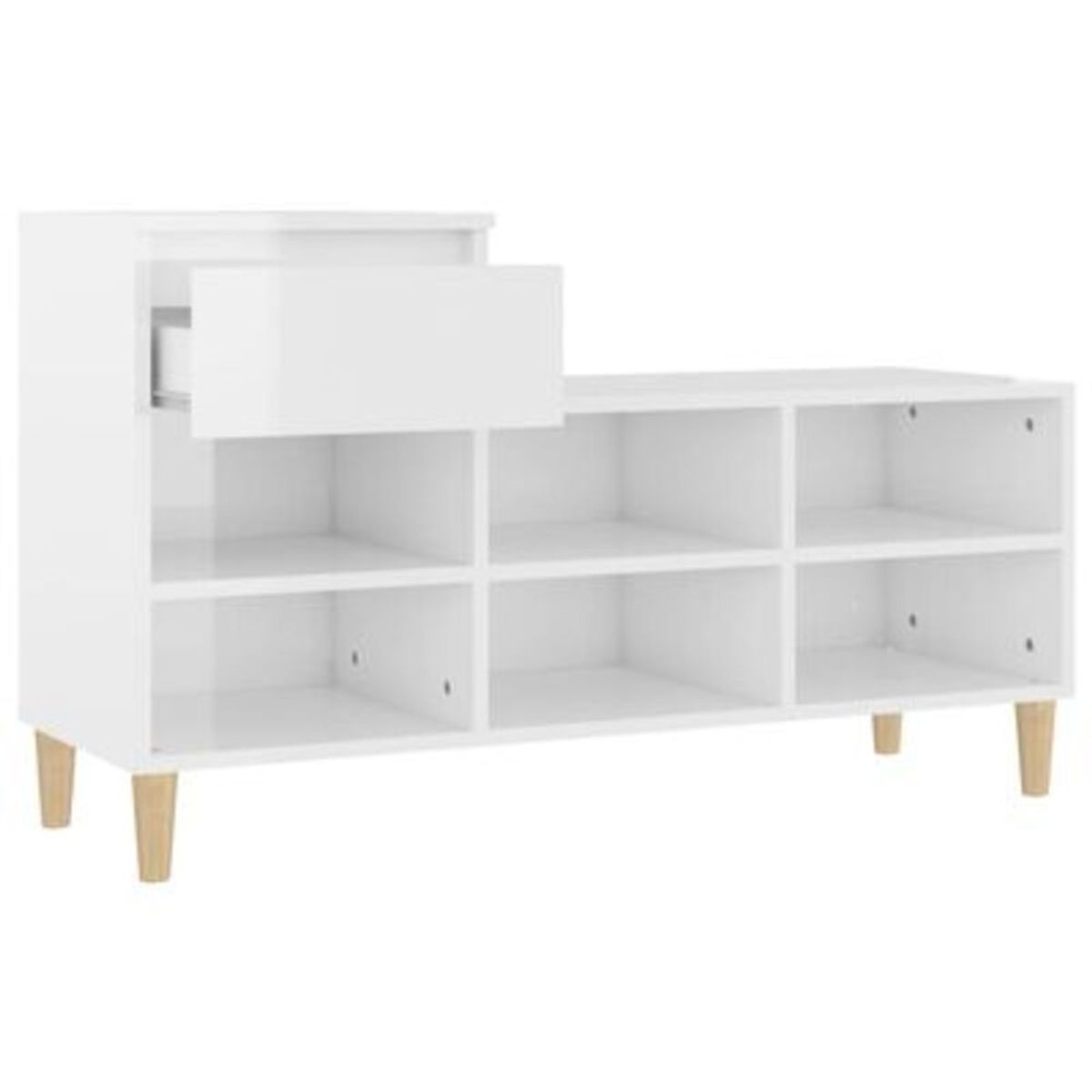 GENERICO - Zapatera Moderna Takuto Blanco R&R MUEBLES