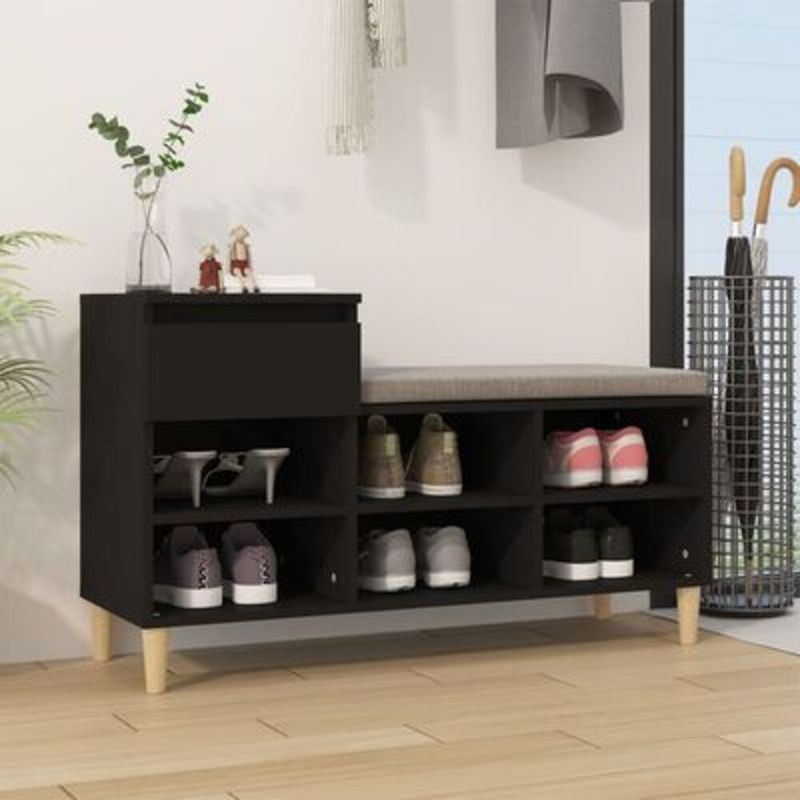 GENERICO - Zapatera Moderna Takuto Negro R&R MUEBLES