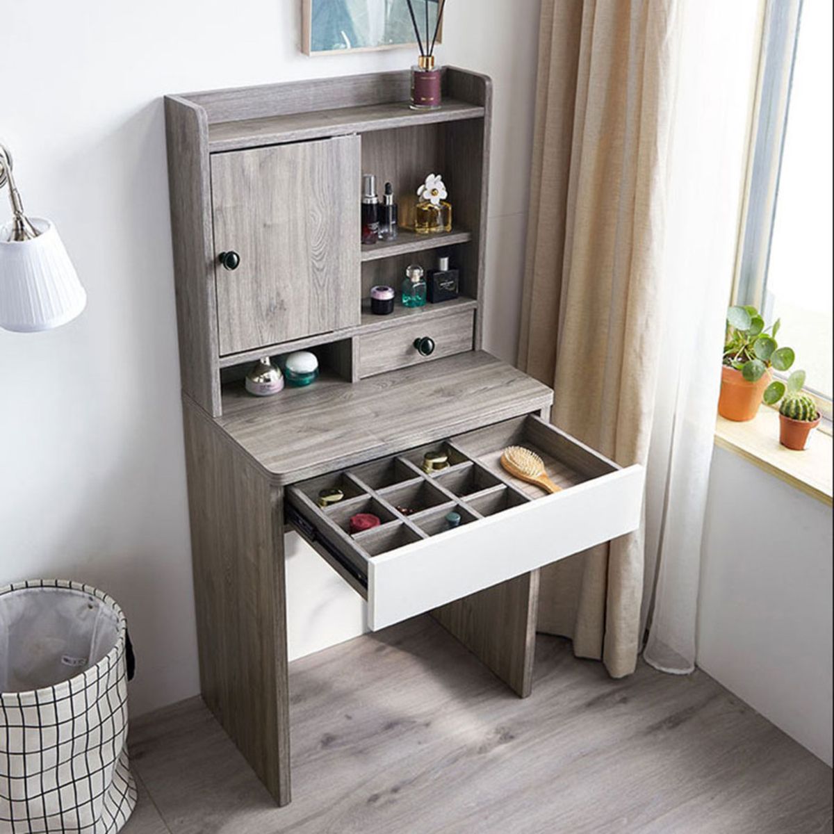 GENERICO - Tocador Compacto Moderno Averill Marrón R&R MUEBLES