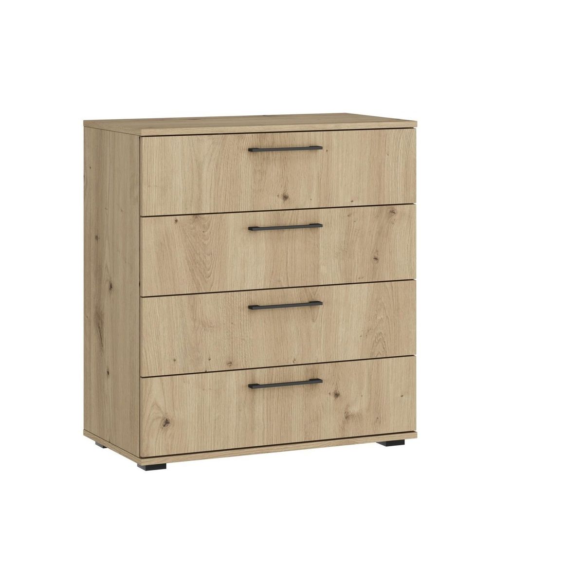 GENERICO - Cómoda Moderna 4 Cajones Fiori Marrón Claro R&R MUEBLES