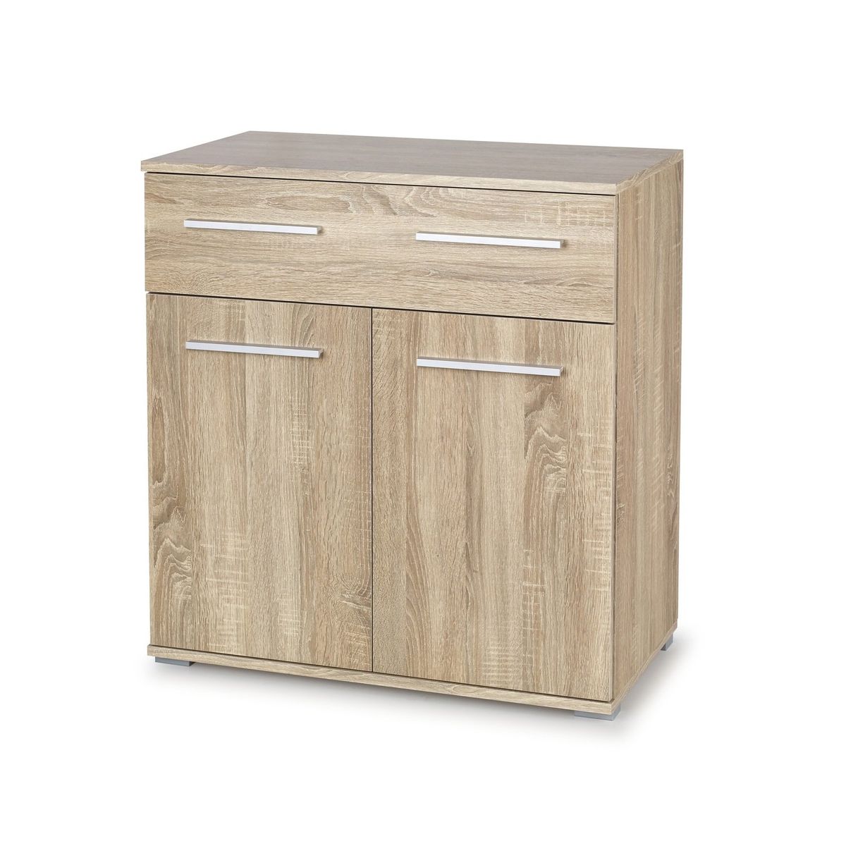 GENERICO - Cómoda Moderna 1 Cajón 2 Puertas Ana Marrón Claro R&R MUEBLES