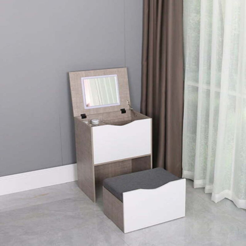 GENERICO - Tocador Pequeño Tacna MarrónBlanco R&R MUEBLES