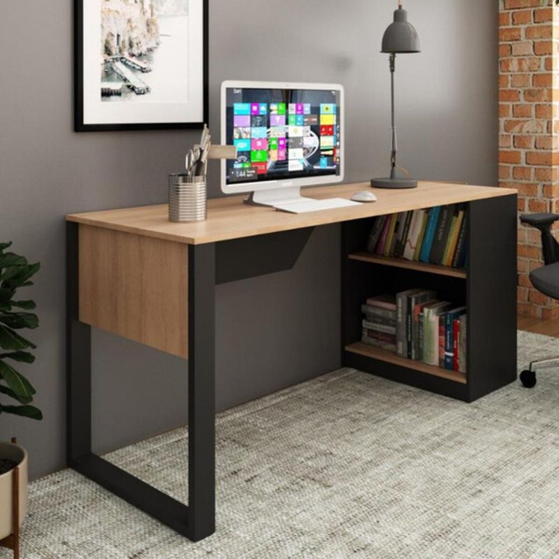 GENERICO - Escritorio Moderno Awayuki Marron y Negro R&R MUEBLES