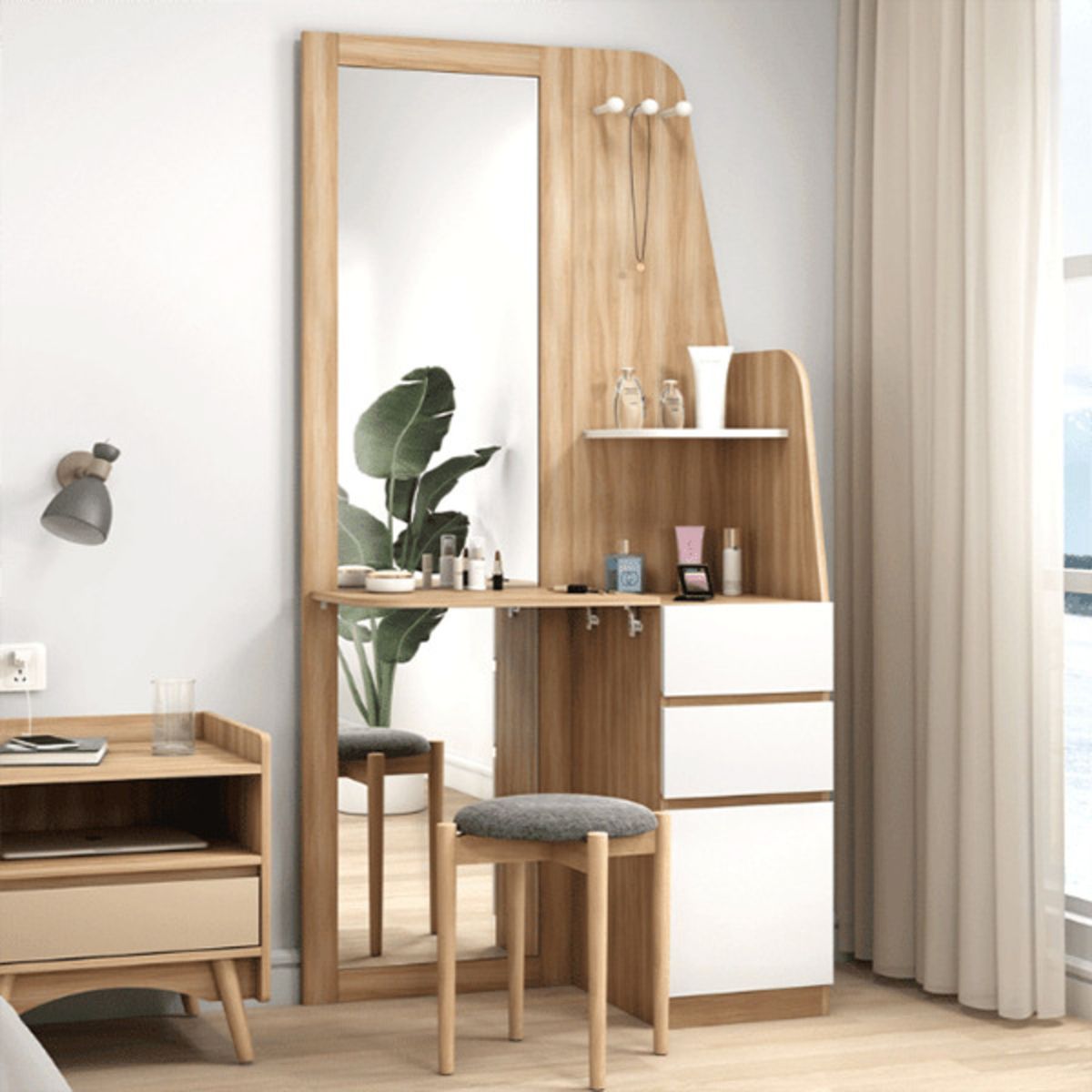 GENERICO - Tocador Moderno Alto Piura con Espejo R&R MUEBLES