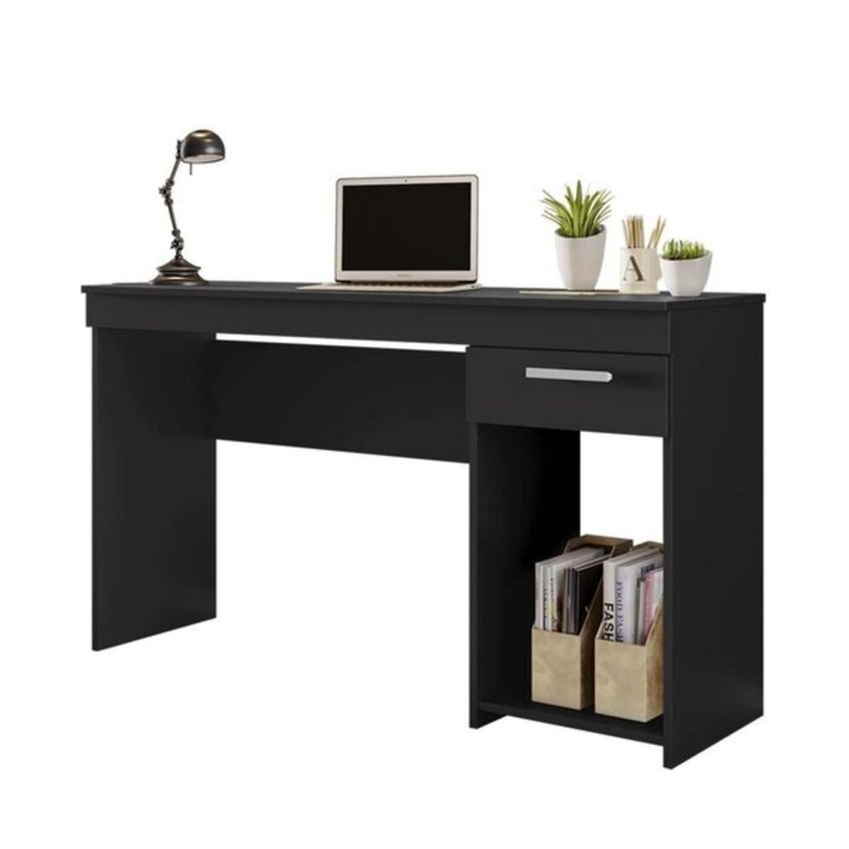 GENERICO - Escritorio Moderno Irodori Negro R&R MUEBLES