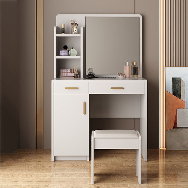 GENERICO - Tocador con Banqueta Moderno Trujillo Blanco R&R MUEBLES