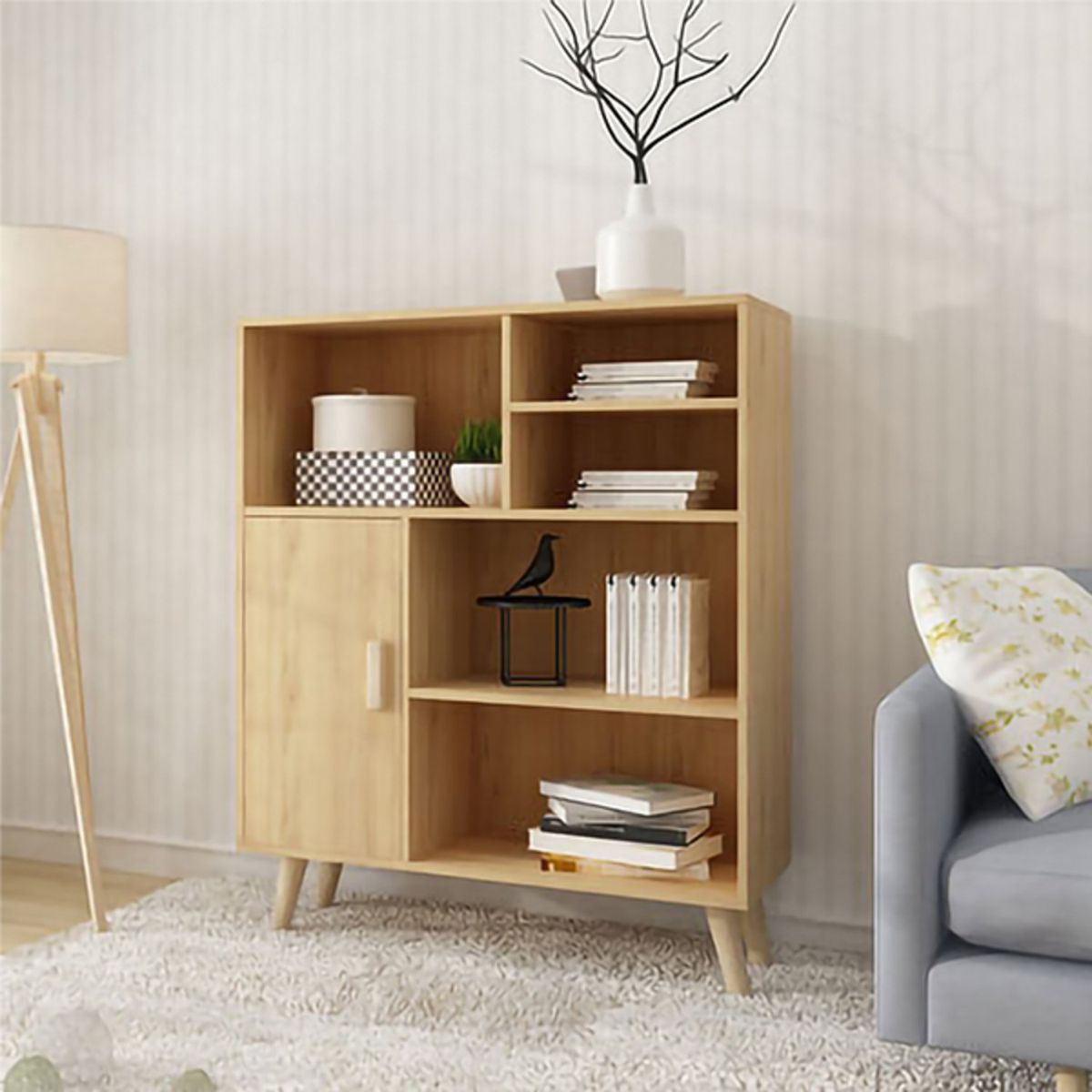 GENERICO - Aparador Moderno Garak 1 Puerta R&R MUEBLES