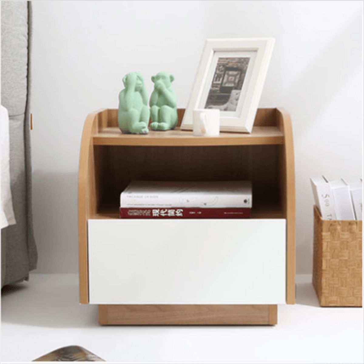 GENERICO - Velador Moderno Kina 1 Cajón R&R MUEBLES