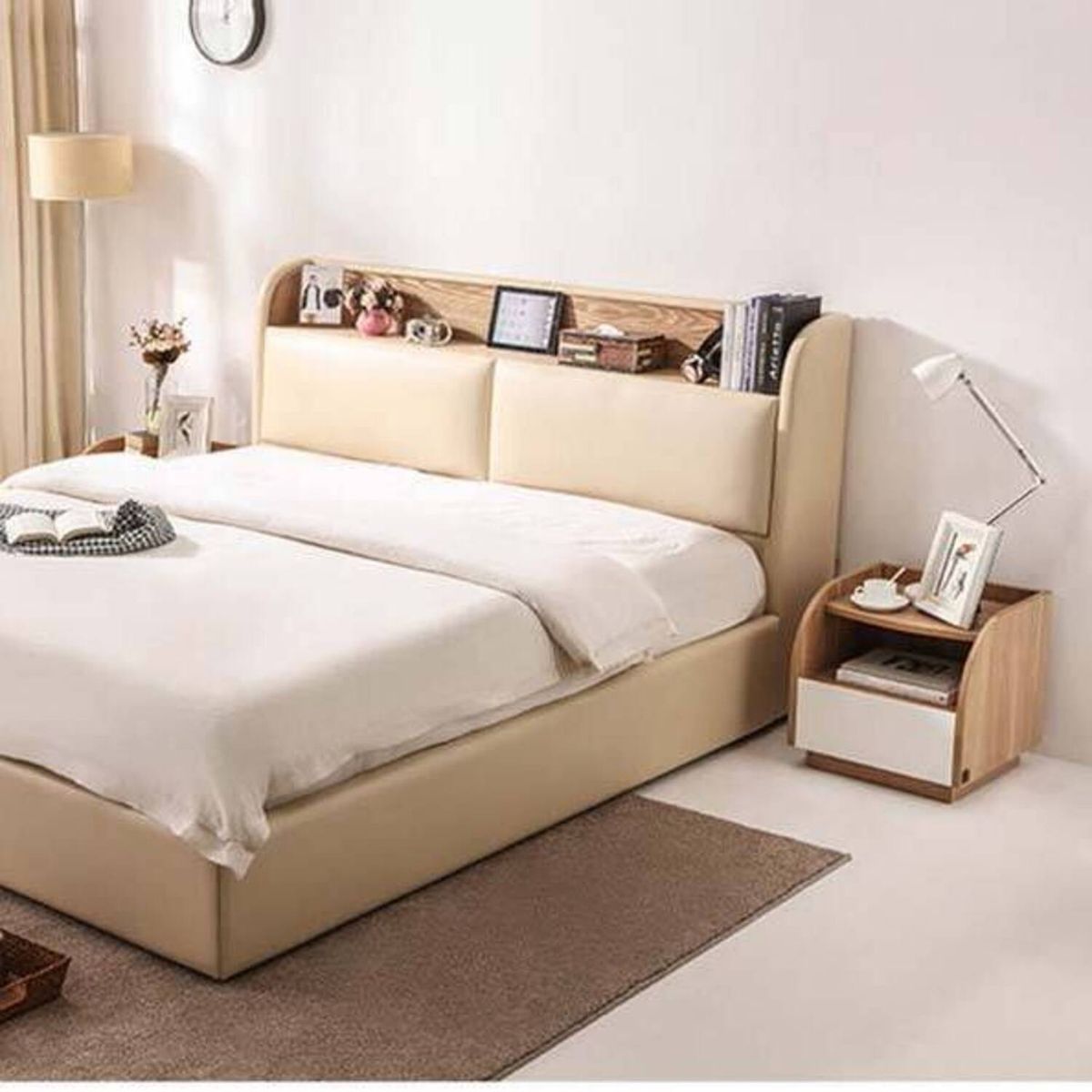 GENERICO - Velador Moderno Kina 1 Cajón R&R MUEBLES