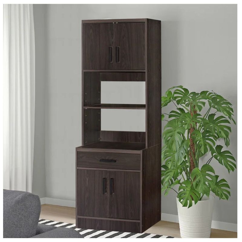 GENERICO - Mueble para Microondas Moderno Alana Marrón R&R MUEBLES