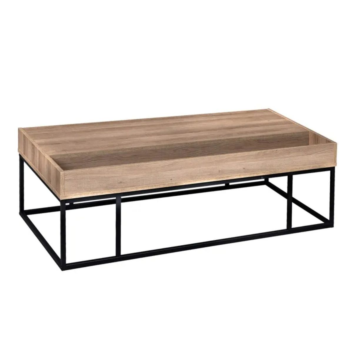 GENERICO - Mesa de Centro Industrial Mafi 120 cm R&R MUEBLES