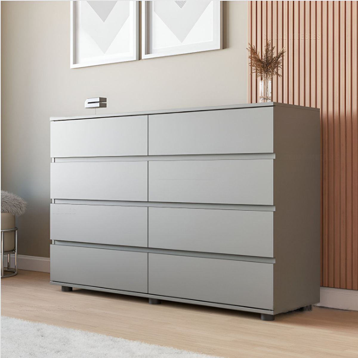 GENERICO - Comoda Moderna Nilan Gris R&R MUEBLES