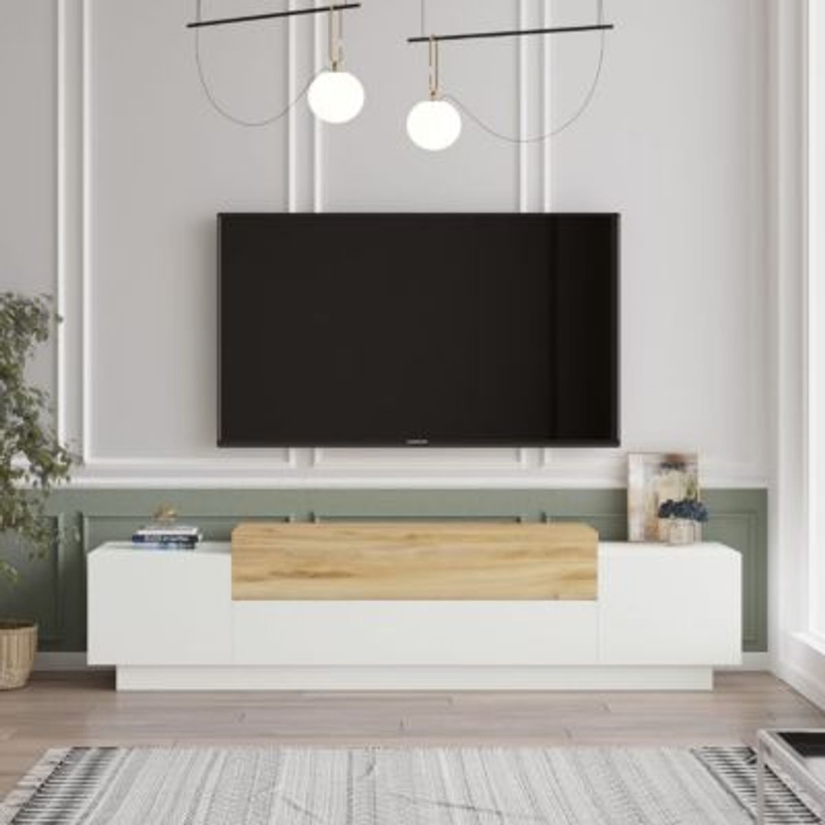 GENERICO - Mueble de TV 55" Moderno Jenna R&R MUEBLES