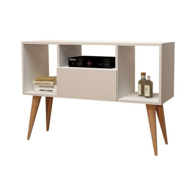 GENERICO - Recibidor Vintage Saba Blanco 1 Puerta R&R Muebles