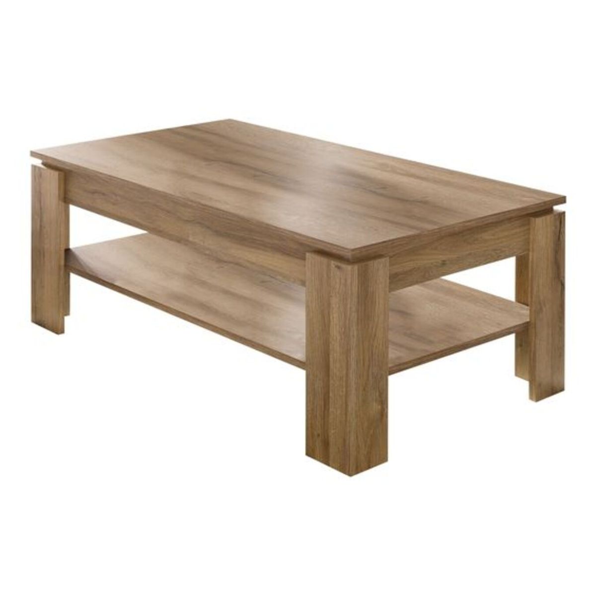 GENERICO - Mesa De Centro Moderna Ales Color Marrón Claro R&R Muebles