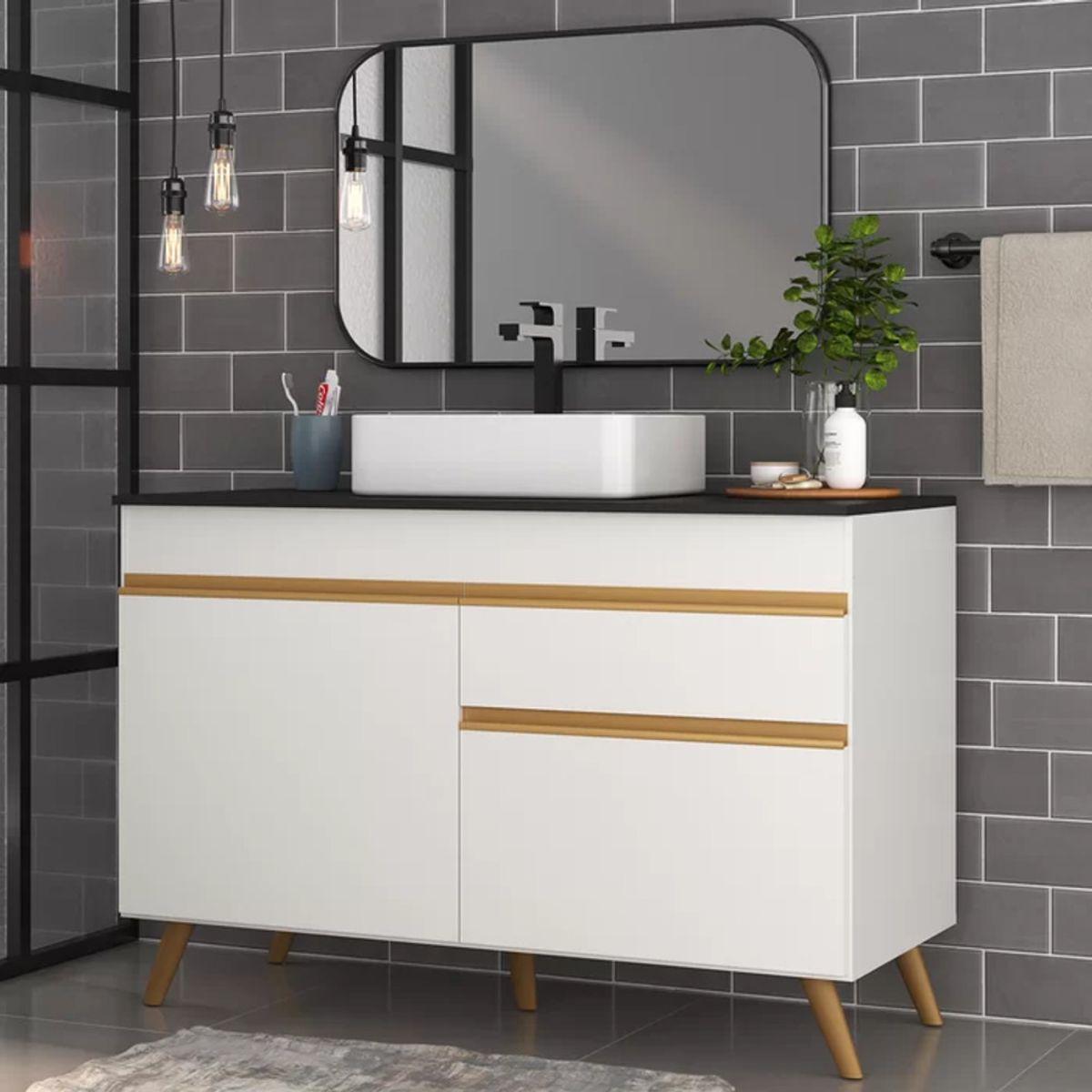 R&R MUEBLES - Mueble de Baño Tanizaki Blanco R&R MUEBLES