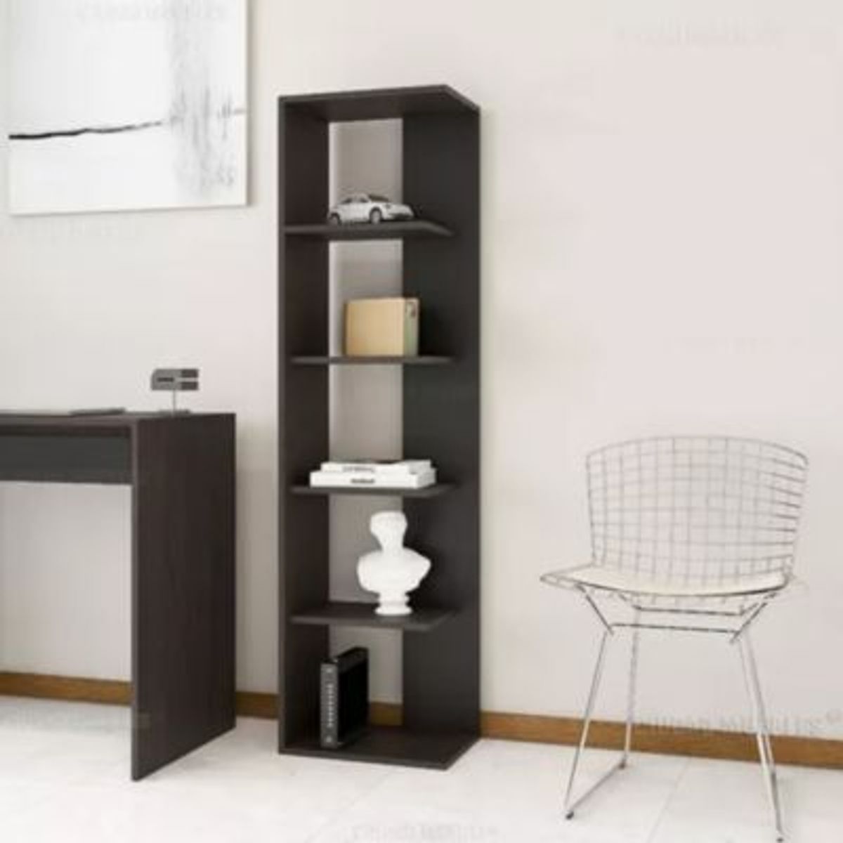 GENERICO - Estante Moderno Anita Negro R&R MUEBLES