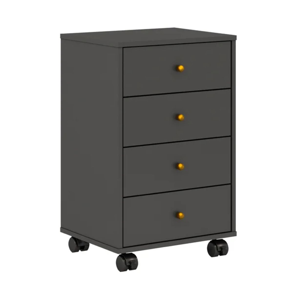 R&R MUEBLES - Cajonera Archivero Ayase Negro R&R MUEBLES