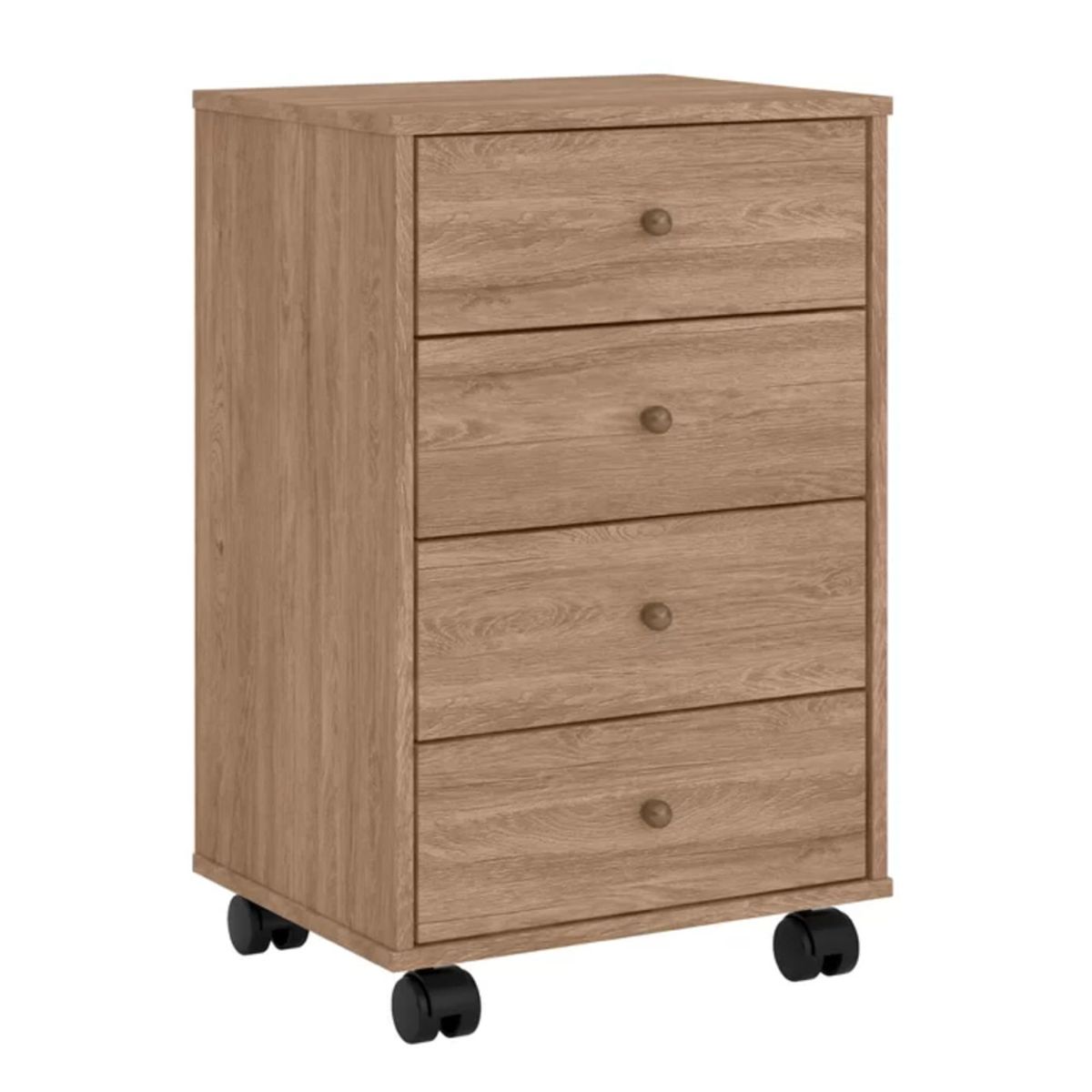 R&R MUEBLES - Cajonera Archivero Ayase Marrón R&R MUEBLES