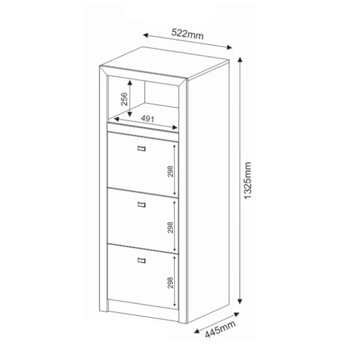 GENERICO - Cajonera Archivero Shiori Blanco R&R MUEBLES